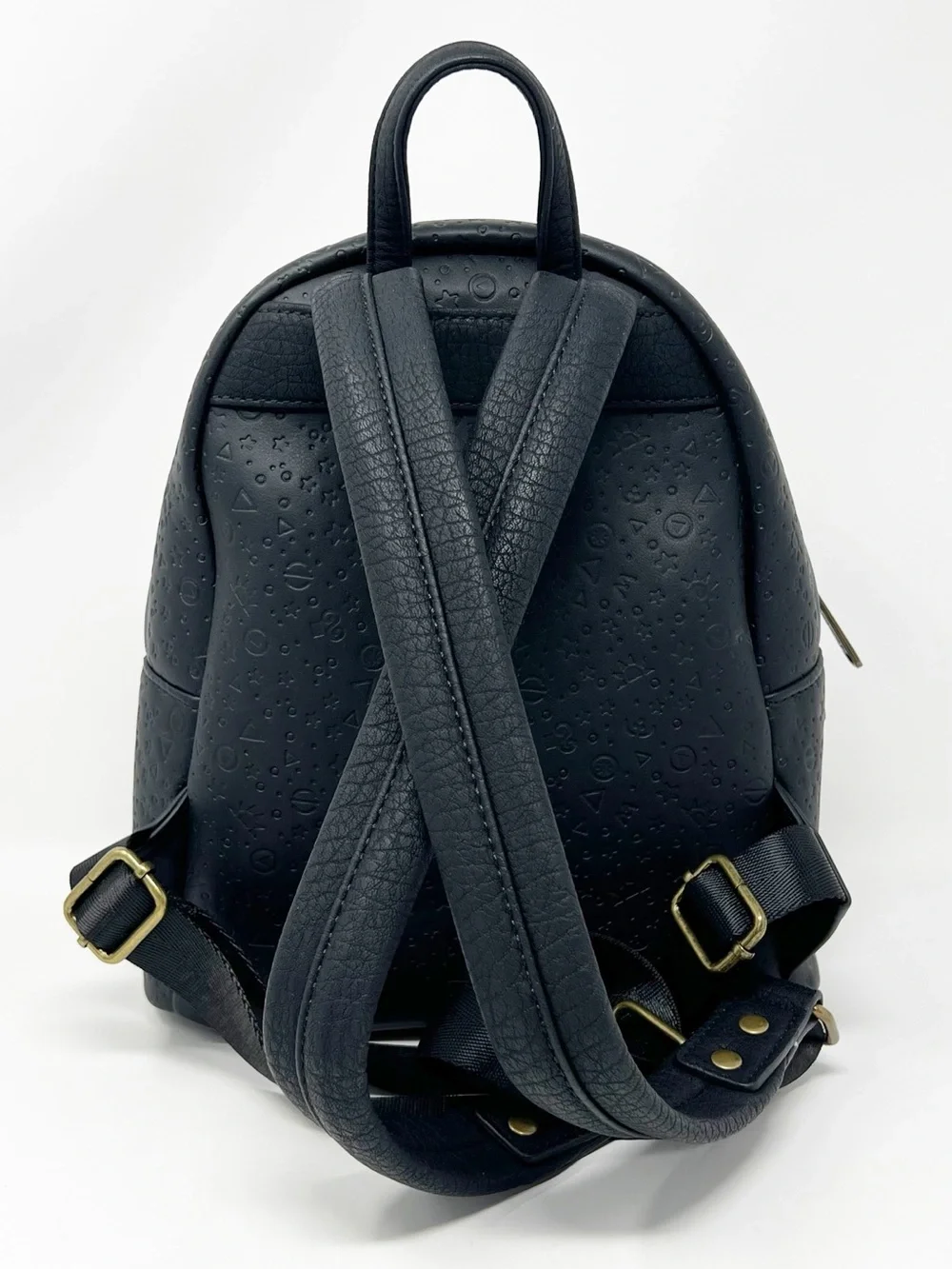 Loungefly Hocus Pocus Chibi Small Backpack - Black/Grey with Gold Accents